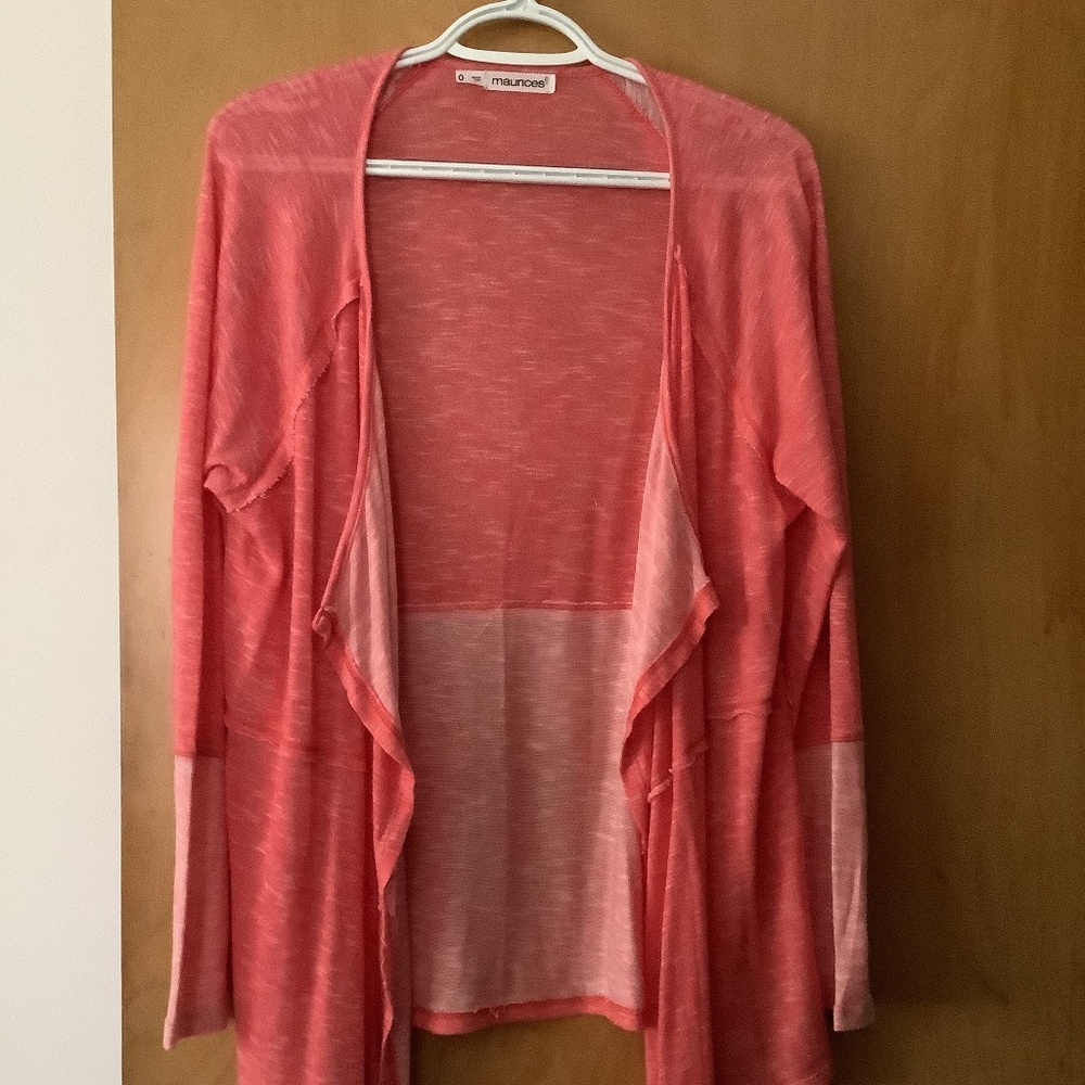 Maurice’s Lightweight Peach Pink Cardigan